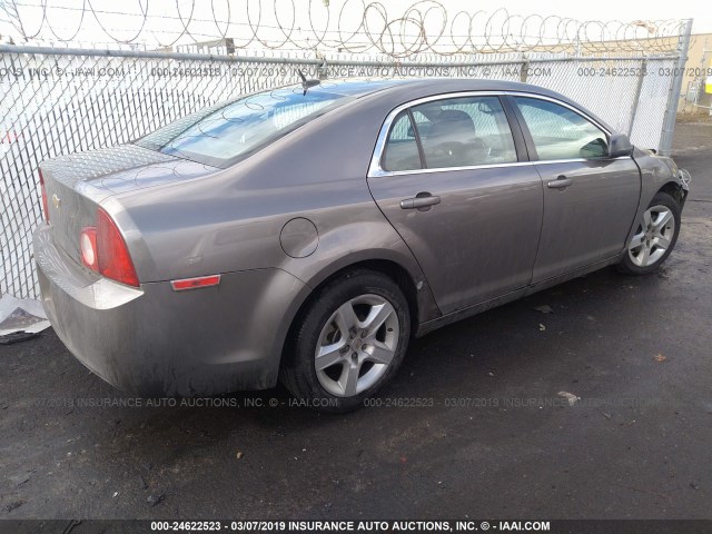 1G1ZB5E18BF325603 - 2011 CHEVROLET MALIBU LS GOLD photo 4