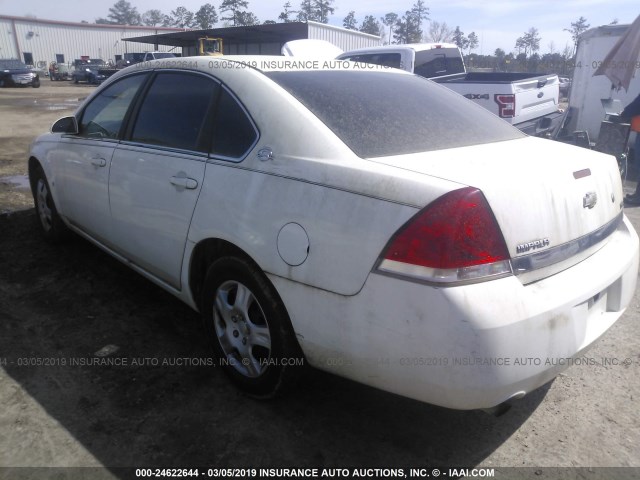 2G1WS553881274849 - 2008 CHEVROLET IMPALA POLICE WHITE photo 3