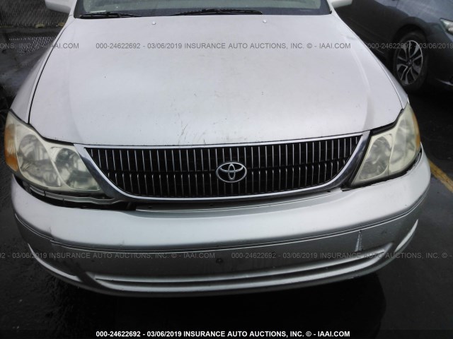 4T1BF28BXYU033113 - 2000 TOYOTA AVALON XL/XLS SILVER photo 6