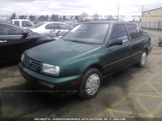 3VWRA81HXTM067758 - 1996 VOLKSWAGEN JETTA GL GREEN photo 2