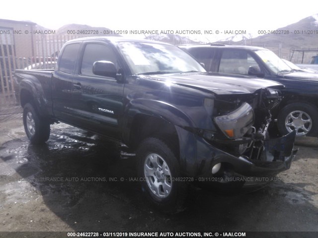 5TEUU42N76Z280904 - 2006 TOYOTA TACOMA ACCESS CAB BLACK photo 1