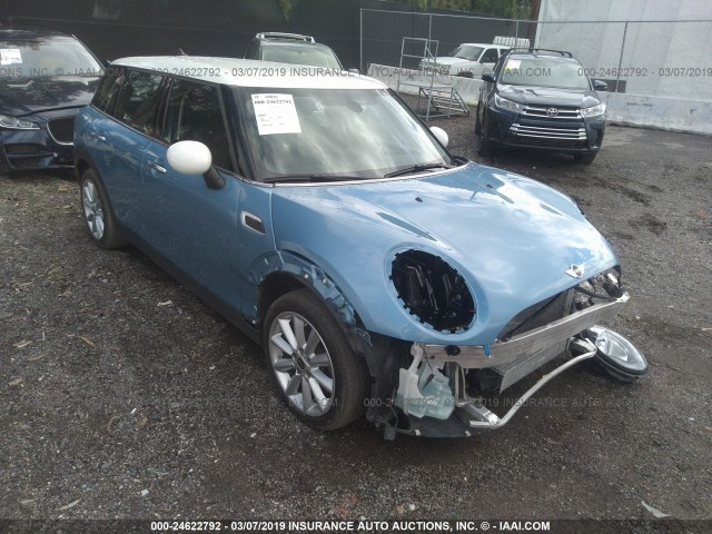 WMWLN5C54G2E31362 - 2016 MINI COOPER CLUBMAN Light Blue photo 1