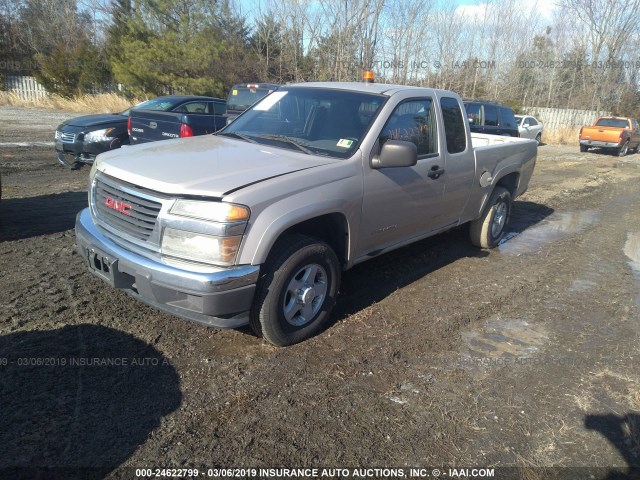 1GTDT196758104208 - 2005 GMC CANYON Champagne photo 2