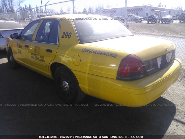 2FABP7BV7BX173191 - 2011 FORD CROWN VICTORIA POLICE INTERCEPTOR YELLOW photo 3