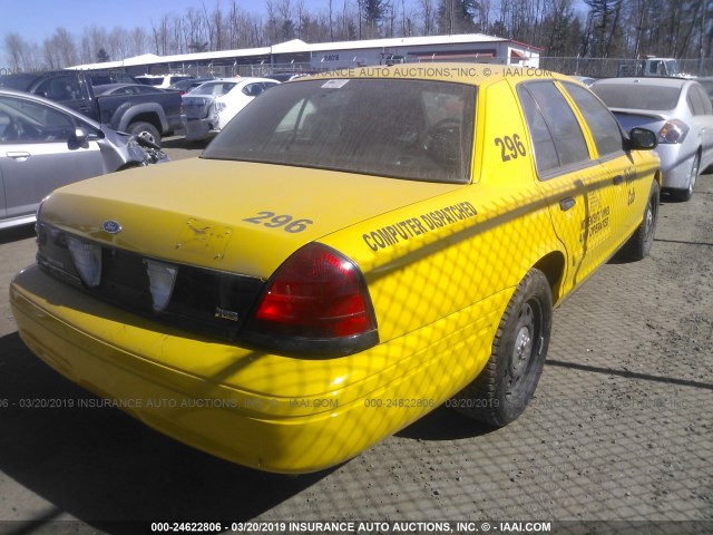 2FABP7BV7BX173191 - 2011 FORD CROWN VICTORIA POLICE INTERCEPTOR YELLOW photo 4