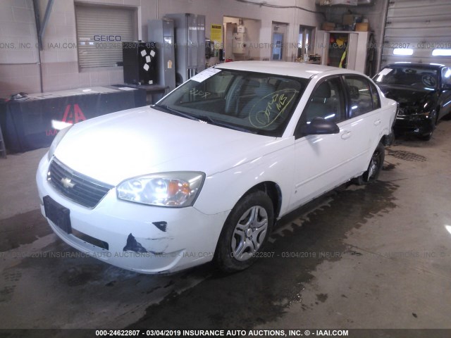 1G1ZS51F06F229696 - 2006 CHEVROLET MALIBU LS თეთრი ფოტო 2
