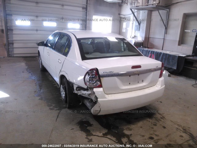 1G1ZS51F06F229696 - 2006 CHEVROLET MALIBU LS თეთრი ფოტო 3