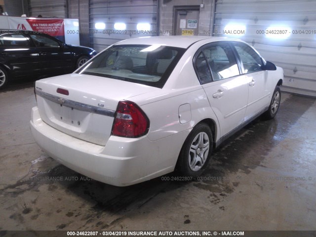 1G1ZS51F06F229696 - 2006 CHEVROLET MALIBU LS თეთრი ფოტო 4