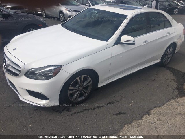 WDDHF0EB9EA914072 - 2014 MERCEDES-BENZ E 250 BLUETEC WHITE photo 2