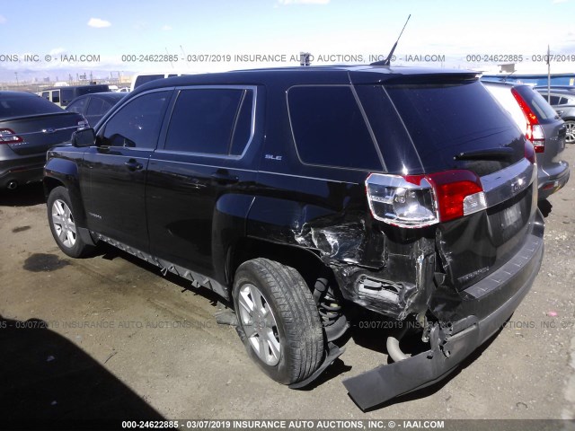 2GKALMEK4D6123704 - 2013 GMC TERRAIN SLE BLACK photo 3