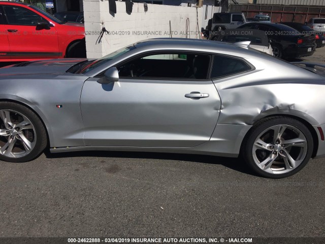 1G1FH1R77K0105512 - 2019 CHEVROLET CAMARO SS SILVER photo 6