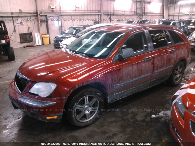 2A8GF48X07R297267 - 2007 CHRYSLER PACIFICA RED photo 2