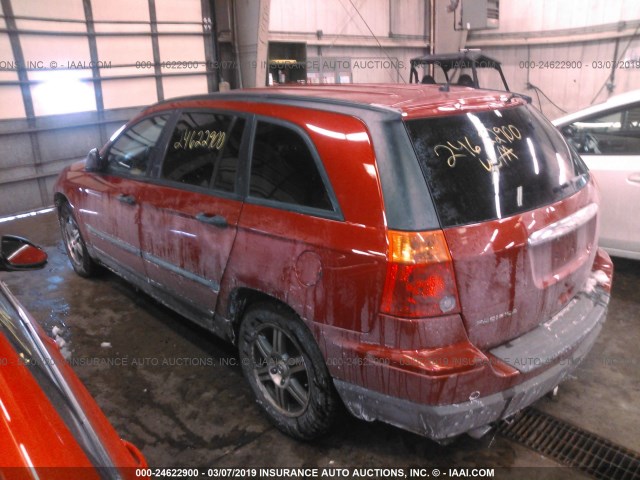 2A8GF48X07R297267 - 2007 CHRYSLER PACIFICA RED photo 3