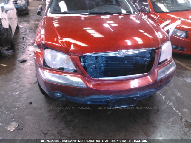 2A8GF48X07R297267 - 2007 CHRYSLER PACIFICA RED photo 6