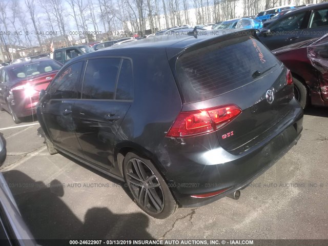 3VW447AU6HM037947 - 2017 VOLKSWAGEN GTI S/SE/AUTOBAHN BLACK photo 3