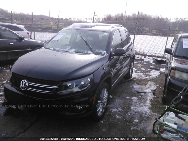 WVGBV3AX7EW576689 - 2014 VOLKSWAGEN TIGUAN S/SE/SEL/R-LINE BLACK photo 2