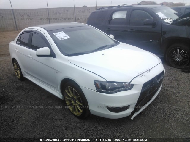 JA32U2FUXBU004991 - 2011 MITSUBISHI LANCER ES/ES SPORT WHITE photo 1