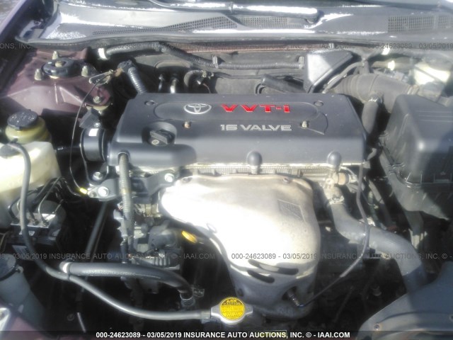 4T1BE32K64U379512 - 2004 TOYOTA CAMRY LE/XLE/SE MAROON photo 10