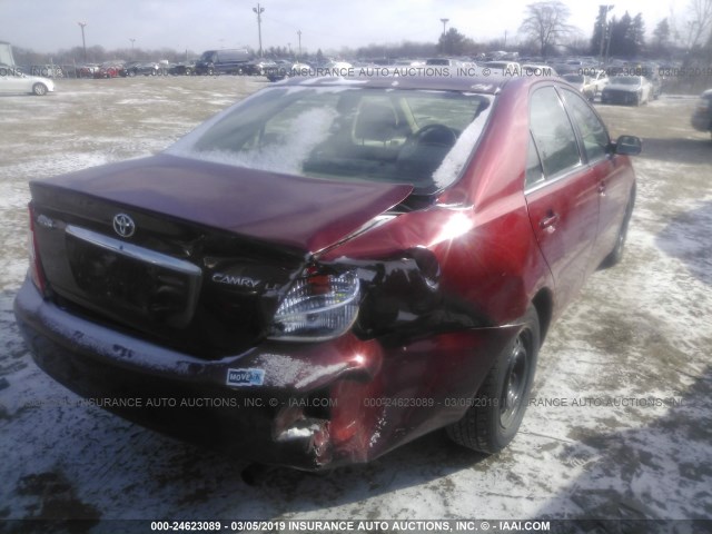 4T1BE32K64U379512 - 2004 TOYOTA CAMRY LE/XLE/SE MAROON photo 4
