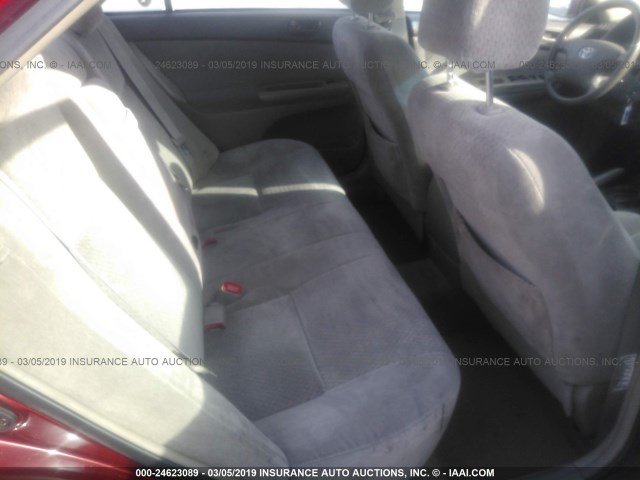 4T1BE32K64U379512 - 2004 TOYOTA CAMRY LE/XLE/SE MAROON photo 8
