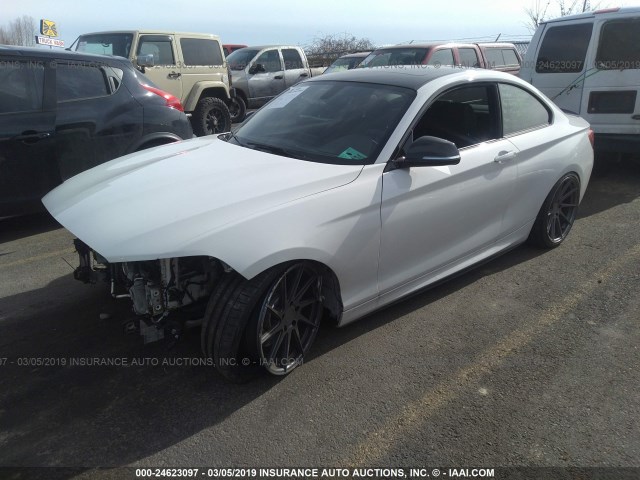 WBA1J7C54FV358681 - 2015 BMW M235I WHITE photo 2