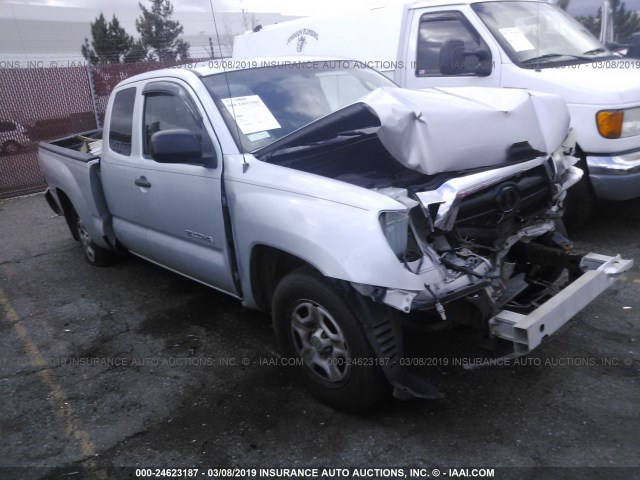 5TETX22N96Z285223 - 2006 TOYOTA TACOMA ACCESS CAB ვერცხლისფერი ფოტო 1