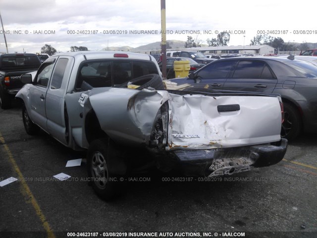 5TETX22N96Z285223 - 2006 TOYOTA TACOMA ACCESS CAB ვერცხლისფერი ფოტო 3