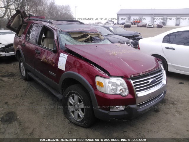 1FMEU73E56UB50418 - 2006 FORD EXPLORER XLT RED photo 1