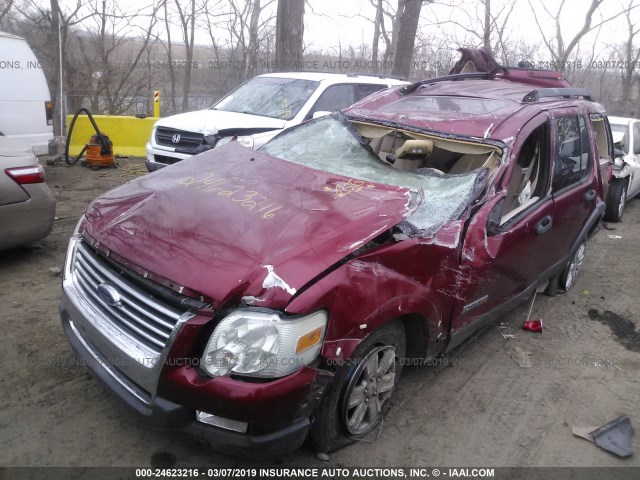 1FMEU73E56UB50418 - 2006 FORD EXPLORER XLT RED photo 2