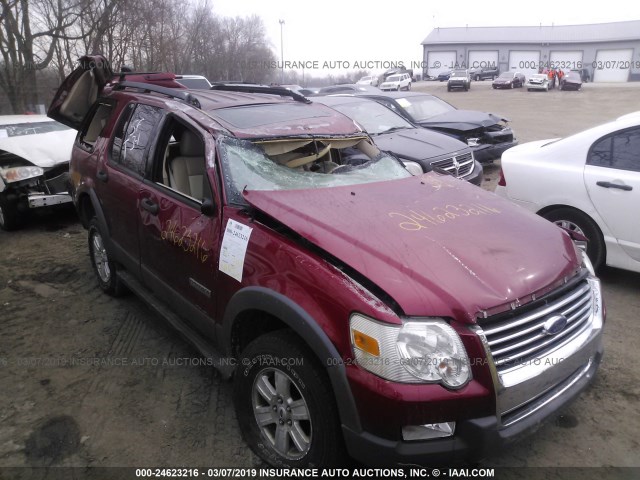 1FMEU73E56UB50418 - 2006 FORD EXPLORER XLT RED photo 6