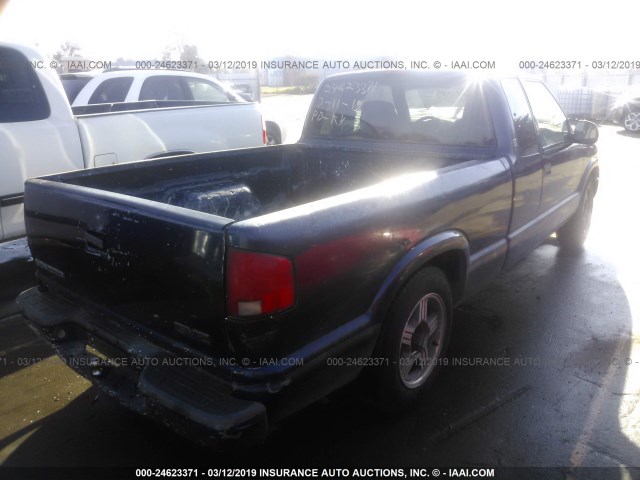 1GTCS19W5W8535940 - 1998 GMC SONOMA BLUE photo 4