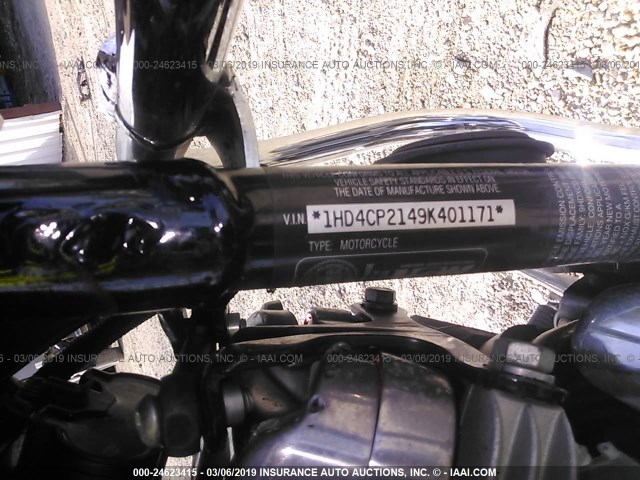 1HD4CP2149K401171 - 2009 HARLEY-DAVIDSON XL883 C BLACK photo 10