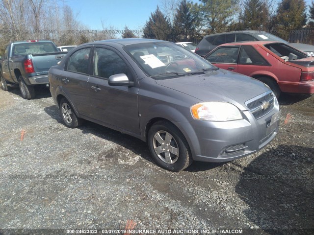 KL1TD56E09B302415 - 2009 CHEVROLET AVEO LS/LT ნაცრისფერი ფოტო 1