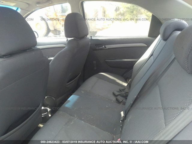KL1TD56E09B302415 - 2009 CHEVROLET AVEO LS/LT ნაცრისფერი ფოტო 8