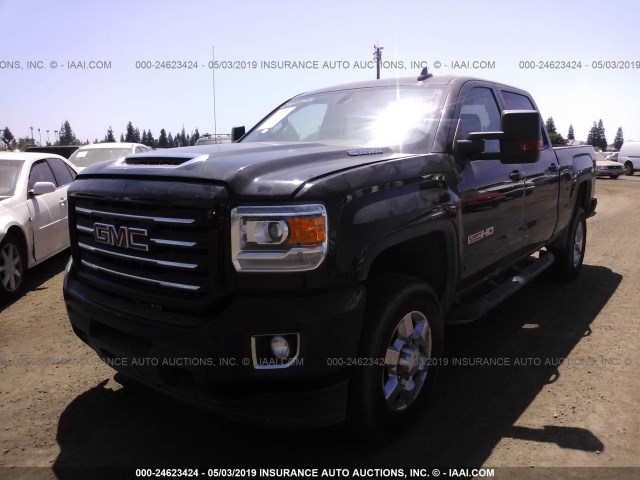 1GT12TEY0JF179248 - 2018 GMC SIERRA K2500 SLT BLACK photo 2