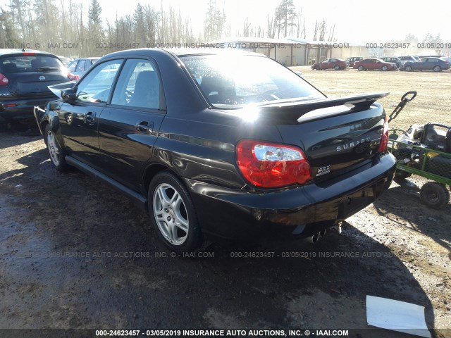 JF1GD29644G500851 - 2004 SUBARU IMPREZA WRX BLACK photo 3