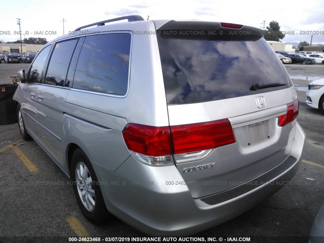 5FNRL38738B064533 - 2008 HONDA ODYSSEY EXL SILVER photo 3