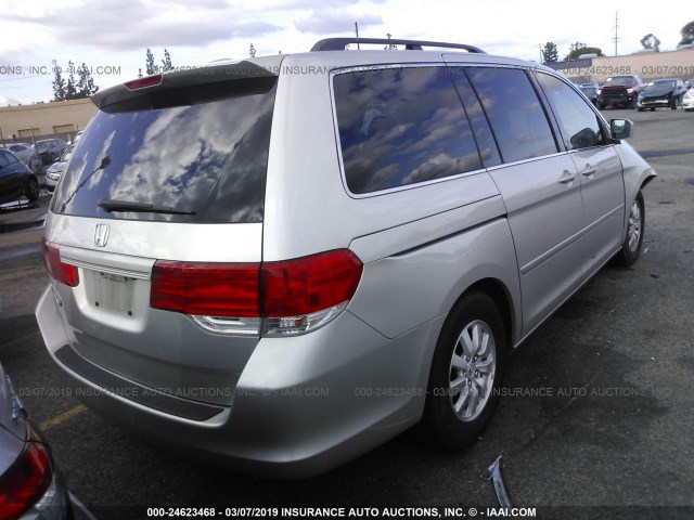 5FNRL38738B064533 - 2008 HONDA ODYSSEY EXL SILVER photo 4