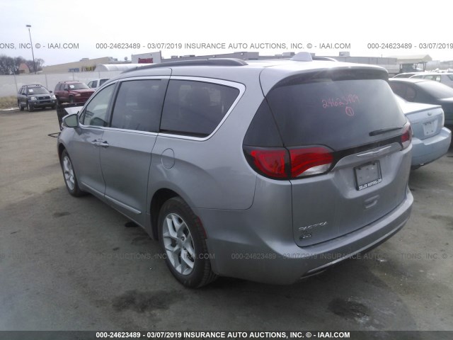 2C4RC1BG0HR816044 - 2017 CHRYSLER PACIFICA TOURING L ვერცხლისფერი ფოტო 3