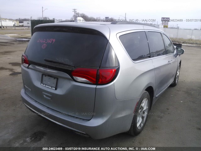 2C4RC1BG0HR816044 - 2017 CHRYSLER PACIFICA TOURING L ვერცხლისფერი ფოტო 4