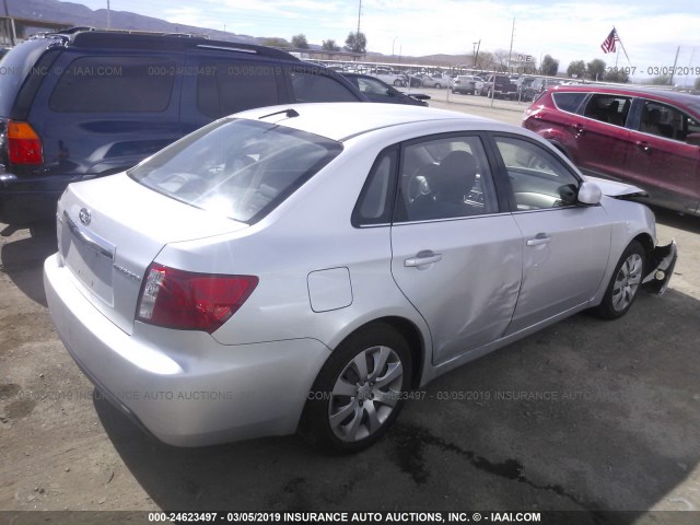 JF1GE61609H500184 - 2009 SUBARU IMPREZA 2.5I SILVER photo 4