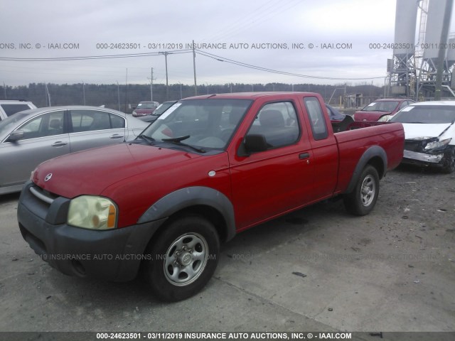 1N6DD26T14C421911 - 2004 NISSAN FRONTIER KING CAB XE RED photo 2