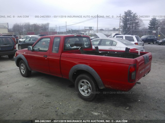 1N6DD26T14C421911 - 2004 NISSAN FRONTIER KING CAB XE RED photo 3