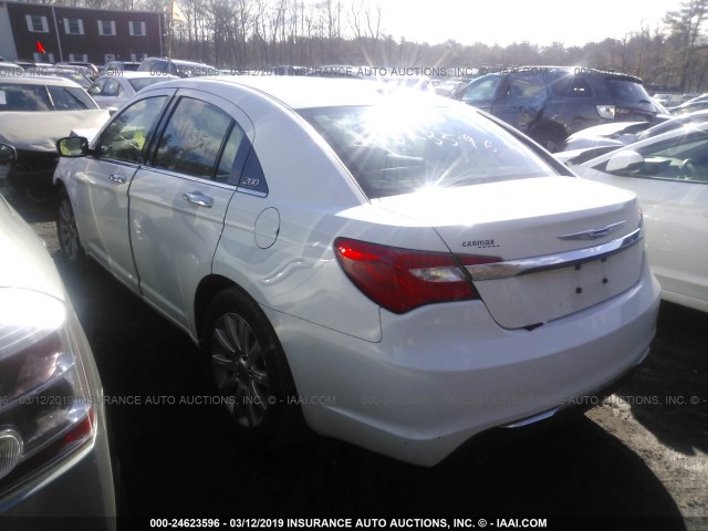 1C3CCBCG2DN638966 - 2013 CHRYSLER 200 LIMITED WHITE photo 3