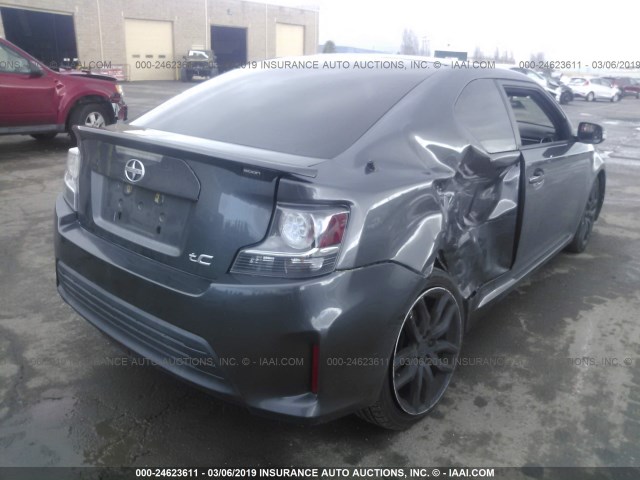 JTKJF5C72E3082515 - 2014 TOYOTA SCION TC GRAY photo 4