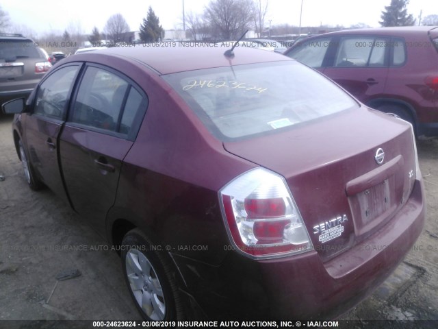 3N1AB61E77L710475 - 2007 NISSAN SENTRA 2.0/2.0S/2.0SL MAROON photo 3