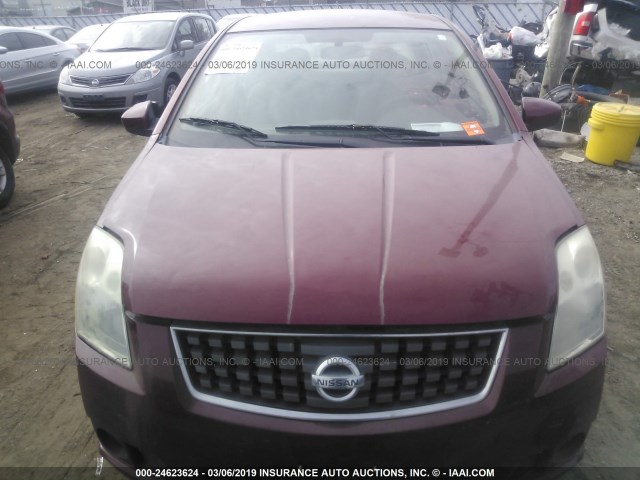 3N1AB61E77L710475 - 2007 NISSAN SENTRA 2.0/2.0S/2.0SL MAROON photo 6