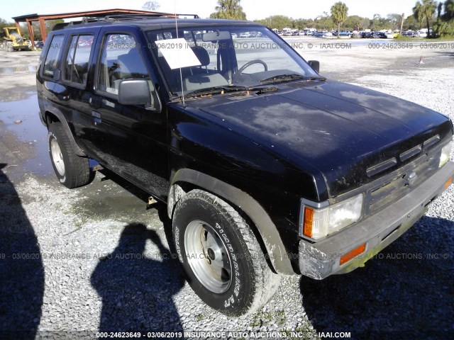 JN8HD17SXLW220627 - 1990 NISSAN PATHFINDER BLACK photo 1