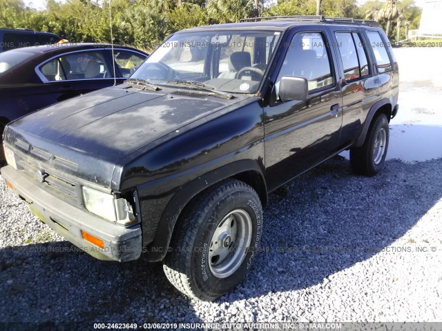 JN8HD17SXLW220627 - 1990 NISSAN PATHFINDER BLACK photo 2