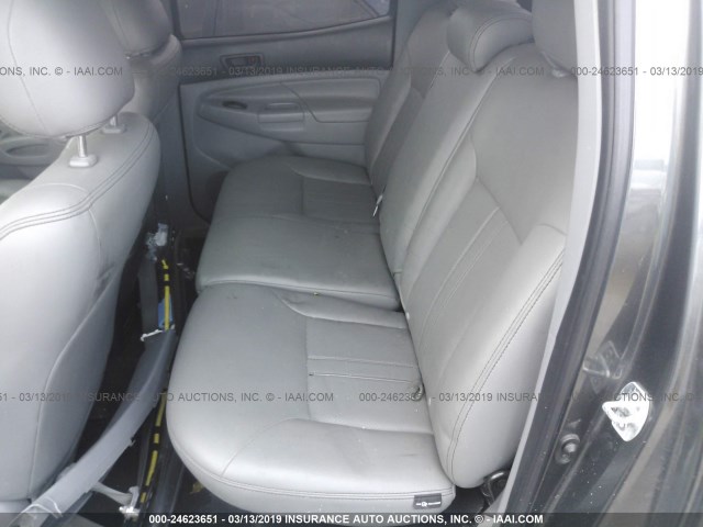 5TFJU4GN3EX051766 - 2014 TOYOTA TACOMA DOUBLE CAB PRERUNNER GRAY photo 8